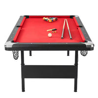 Billiards Table, 7 Ft. Pool Table, Portable Foldable Space-Saving Table, Billiard Table Set Includes Balls, Cues, Chalks