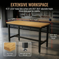 48 Inch Adjustable Workbench for Garage